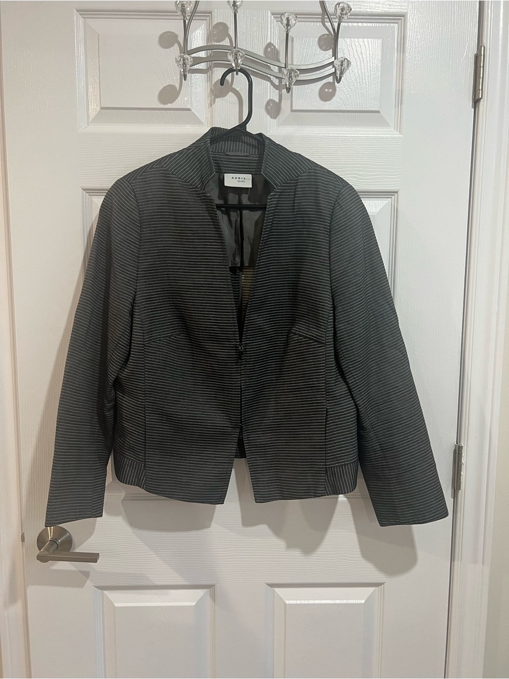 Akris Punto US 16 Textured 100% Cotton Cropped Jacket